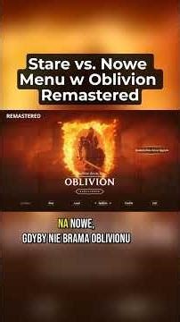 Porównanie menu w Oblivionie