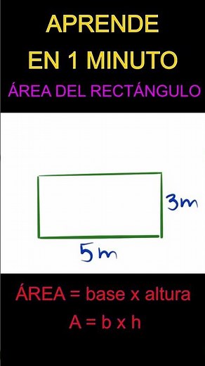 Aprende a calcular el área de un rectángulo en un minuto