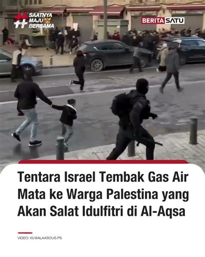 Tentara Israel Tembakkan Gas Air Mata Halau Warga Palestina di Kompleks Masjid Al-Aqsa #beritasatu