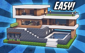 【Rizzial】Minecraft 建筑教程-建造现代住宅（搬运）