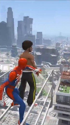 Spider-Man is falling into the pool 🔥 #game #gaming #games #gameplay