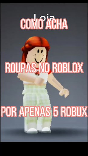 Como achar roupas por 5 robux no Roblox #robux #robuxgratis #roblox #roupas #indie #charlidamelio #dancatiktok