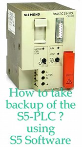 How to take backup of the Siemens S5 100U CPU103 PLC using Step5 Software ? #plc_tutorials | PLC Programming Tips and Tricks