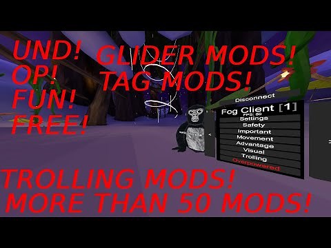 BEST TROLLING MENU?!?! Gorilla tag Modding... Fog client v1