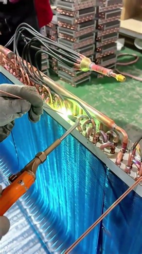 Professional HVAC Coil Brazing and Assembly Process