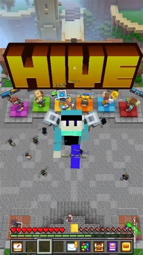 空を飛ぶようになった！ #hive #hive最弱 #マイクラ #マイクラ統合版 #shorts
