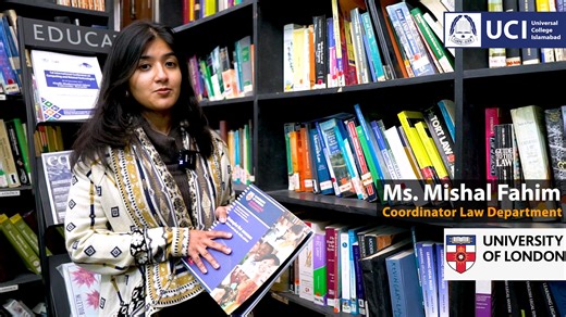 𝗨𝗖𝗜 𝗟𝗶𝗯𝗿𝗮𝗿𝘆 𝗼𝗳 𝗟𝗮𝘄 𝗗𝗲𝗽𝗮𝗿𝘁𝗺𝗲𝗻𝘁: UCI has an excellent collection of Law Books covering all the aspects of international LLB (Hons) programme. We keep on adding new editions of text and recommended books every year. The library has an advanced IT facilities through which you can get access to International Libraries. 𝑰𝒕'𝒔 𝒂 𝒒𝒖𝒊𝒕𝒆 𝒔𝒕𝒖𝒅𝒚 𝒂𝒓𝒆𝒂. Enroll Now: www.uci.edu.pk WhatsApp us: 0333 1110202 #LLB #uciuniversalcollegeislamabad #library #books #lawuniversi