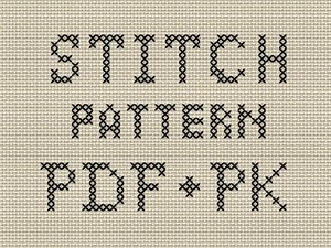 Cross Stitch Alphabet Pattern: Lettering Font (PDF Instant Download) #E97FC - Etsy Canada