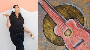 Mastering Acrylics: Paint an Easy Stunning Guitar on Canvas | Teena Khetarpal | Skillshare