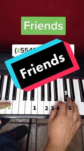 Easy Friends Piano Tutorial for Beginners