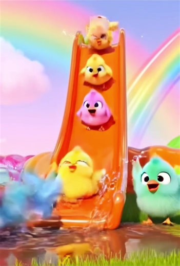 Colorful Candy Land Adventure with Cute Chicks and Ducklings