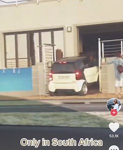 WATCH: This SmartCar in Cape Town fails dismally at driving up some stairs