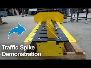 Roadshark In-Ground Traffic Spikes Demonstration | Tire Spike Strip Test