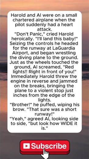 Short Runway, Wide Perspective #FunnyStory #AviationHumor #LOL #Comedy #Plane