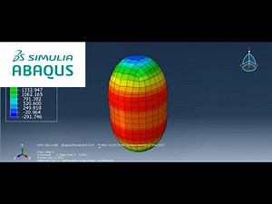 "Tutorial for ABAQUS - Creating a Pressure Vessel with Spherical End Caps Made of Metal"