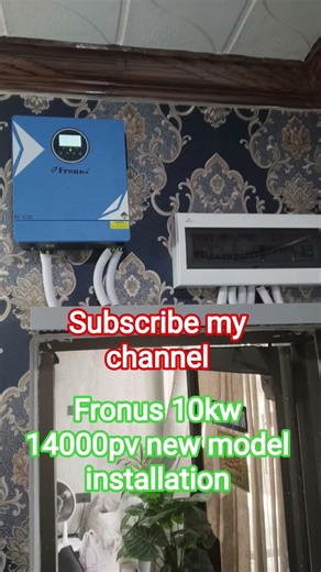 fronus 10kw 14000pv and Aiko 645 waat solar panel fronus off and on grid installation