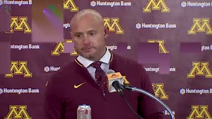 Gophers coach P.J. Fleck talks about Penn State's fake punt and a failed trick play to Aireontae Ersery that will key plays in Minnesota's 26-25 loss to the No. 4-ranked Nittany Lions on Senior Day at Huntington Bank Stadium. "That's a heck of a call by James (Franklin)." Story: https://www.fox9.com/sports/penn-state-fake-punt-turnovers-cost-gophers-26-25-loss-senior-day | Fox 9