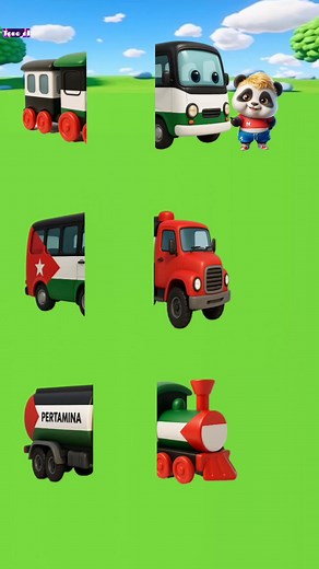 1.5K reactions · 26 comments | Bus dan kereta api palestina  #reels #hiburan #animasi #kartun #lucu #panda | Tono El | Facebook
