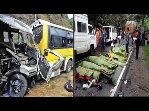 At least 19 dead, in multiple-vehicle collision in the Philippines