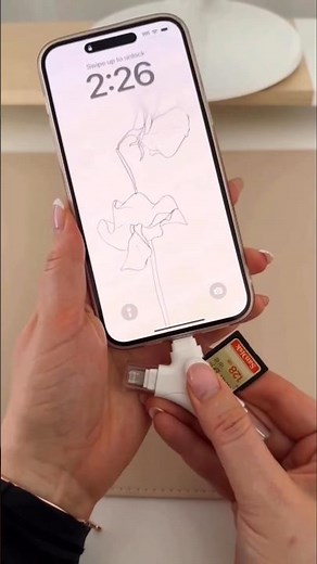 Best 4-in-1 SD Card Reader for iPhone | SD & TF Card Reader #cardreader #sandisk #shorts