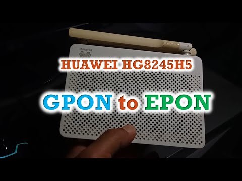 Changing Huawei hg8245h5 Gpon Firmware to Epon