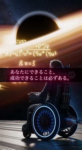 【スティーヴン・ホーキング】困難の中でも、あなたにできることが必ずある#shorts #スティーヴンホーキング #名言 #ココロサプリ