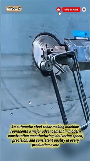 Automatic Steel Rebar Making Machine in Action #technology #machine