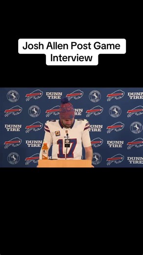 Josh Allen Discusses Buffalo Bills Playoff Performance