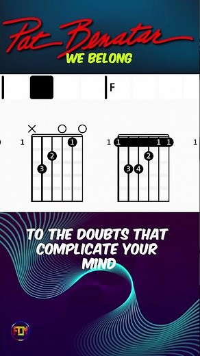 Pat Benatar - We Belong | Scrolling Guitar Chords & Lyrics #music #guitar #guitarcover #guitartabs