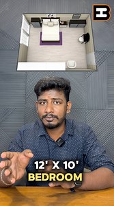 ✨Are You Interested To Know About The 12' X 10' Bedroom Design Planning Tips?🏡 #bedroom #design #planning #floorplan #2D #tips #home #house #construction #constructionlife #civilengineering #hireandbuild | Hire and Build
