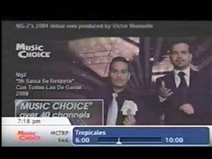 Music Choice Channels Latin November Or December 2009 & Showoff
