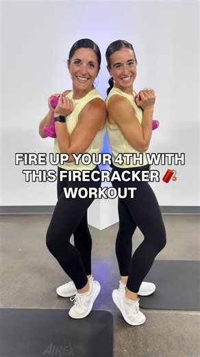 Chris Freytag: Over 50 Health and Fitness Expert on Instagram: "🎆 Fire up your 4th with this explosive workout! 🎆 Our Fourth of July Workout Drop is a firecracker of a workout 🔥—literally! Say hello to 40-30-20 HIIT 7, a total body sweat session 💪🇺🇸 This week we dropped 1 Workout for you and it’s this one - so hop to it and enjoy your holiday weekend!! Here’s what to expect from this workout! 💥 Cardio + strength in back-to-back intervals ⏱ 40, 30, and 20 seconds per move 🏋️‍♀️ Grab mediu