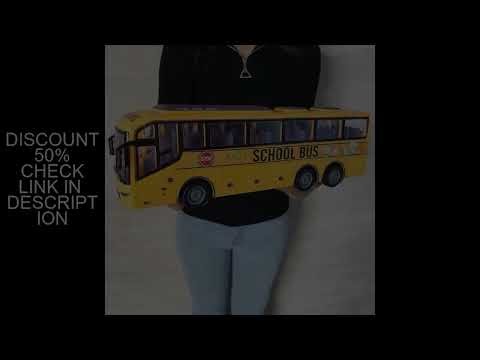1/30 Rc Bus Electric Remote Control Car with Light Tour Bus School City Model 27Mhz Radio Controlled