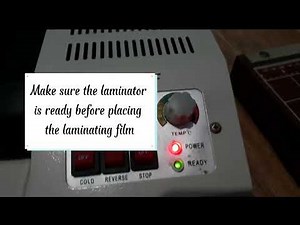 How to use Quaff Laminating Machine | Basic Laminating Method | Hot Lamination