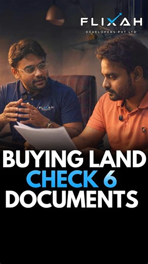 Flixah Developers on Instagram: "Before Buying Land, Check THESE 6 Documents | Real Estate Guide 📞 Call +91 9100 600 730 Contact Flixah Developers For Amazing Real Estate Investments land buying documents documents required to buy land title deed explained sale deed verification link documents land encumbrance certificate EC land conversion certificate agricultural to residential land RERA certificate land plot purchase checklist safe land investment real estate legal documents India how to ver
