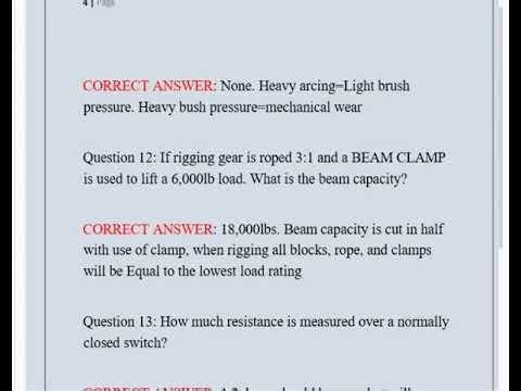 Elevator Mechanic Exam Review