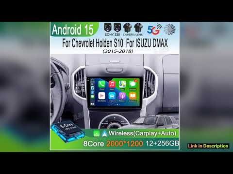 Car Radio Video Player Android 15 For Chevrolet Holden S10 TRAILBLAZER COLORADO ISUZU DMAX GPS Audi