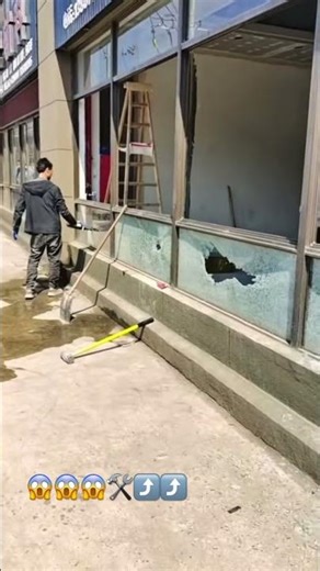 How to breaking glass window quickly