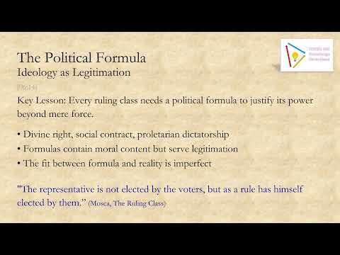 Module 13: The Rulers and the Ruled - Mosca, Pareto, Michels