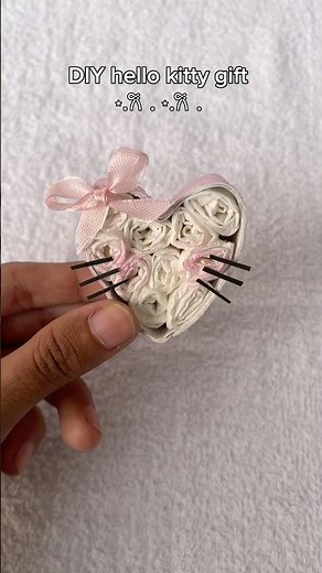 DIY hello kitty gift 🩷| #diy #craft #valentinesday #giftideas