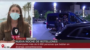Botellones en Barcelona: desalojados este domingo más de 6.000 jóvenes