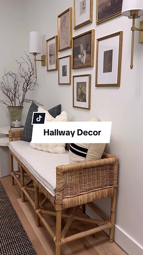 How I styled our long blank hallway! #diy #diyproject #homediy #hallwaydecor #homedecor #homediyproject #homeimprovement #interiordesign