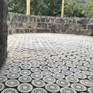 [Hot Item] Dark Grey Limestone Paver, Tumbled Blue Stone Cobblestone