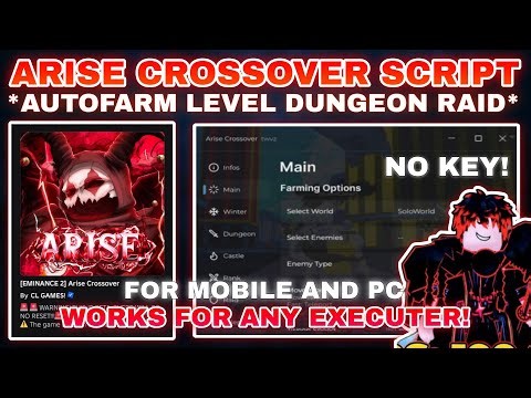 [EM]💢Arise Crossover Script Pastebin **NO KEY** AUTOFARM MOBS | AUTORAID DUNGEON | ARISE OR DESTROY✨