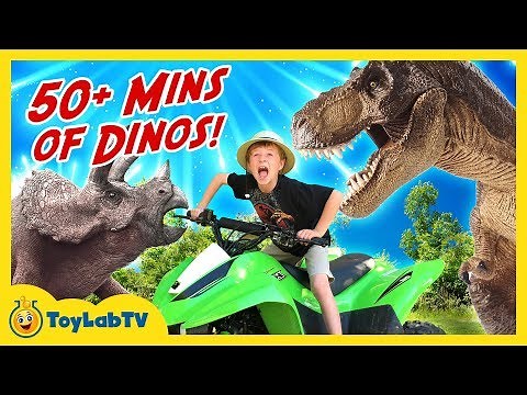 Dinosaur Adventure With 50+ Minutes of T-Rex & Fun Kids Surprise Toys
