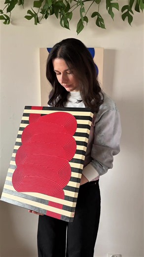 Texture Relief Art Process 40x50 cm — Acrylic Step-by-Step