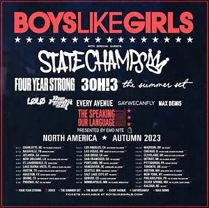 you’ve waited long enough. see you this fall on THE SPEAKING OUR LANGUAGE TOUR. tickets available now. boyslikegirls.com/tour | Boys Like Girls