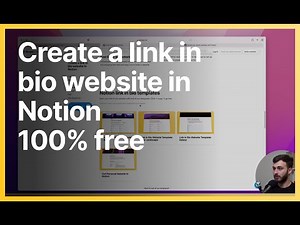 How to create a link in bio website in Notion 100% FREE, step by step