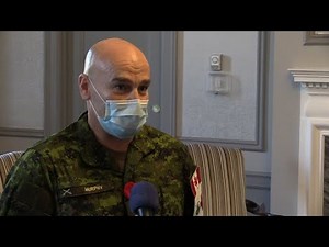 Canadian Forces members talk about providing support to Regina hospital