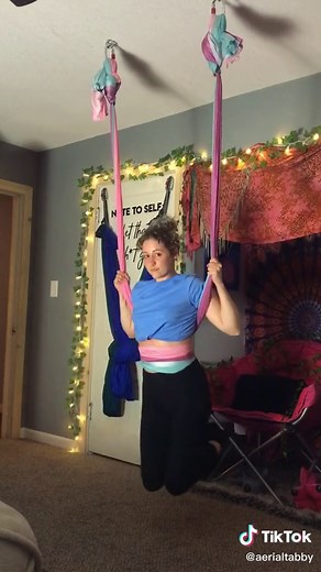 Tutorial 3: Goddess Drop 🧘🏼‍♀️ #aerialhammock #aerialsilks | goddes drop